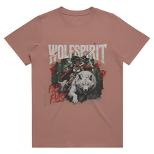 Load image into Gallery viewer, Wolf Spirit Women s Heavy Faded Tee

